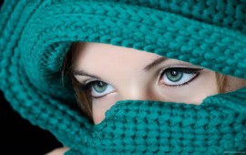 WOman Green Eyes, wallpapers